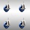 Service Caster 4 Inch 316SS Solid Polyurethane Swivel 10mm Threaded Stem Caster Set Brake SCC-SS316TS20S414-SPUS-TLB-M1015-4 - alternate 1
